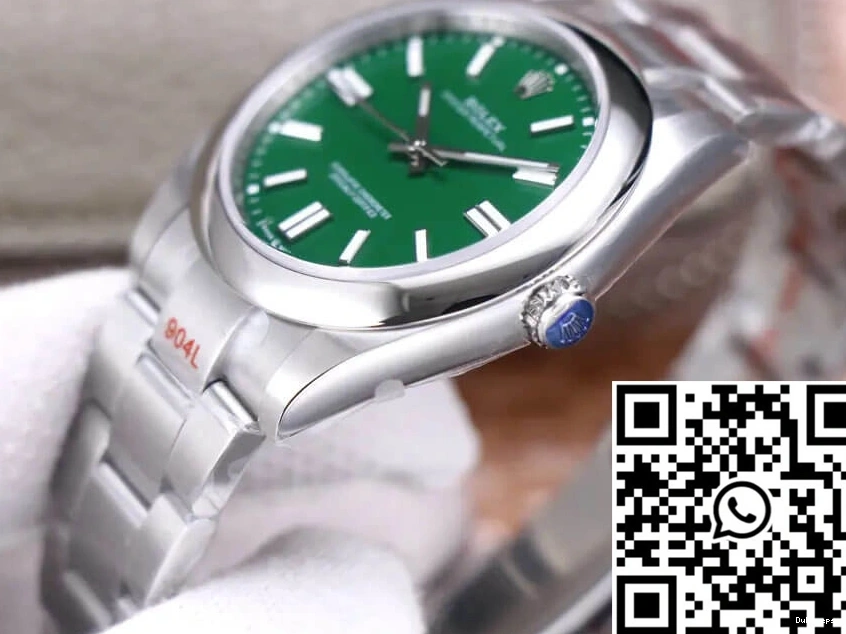 Green Factory Rolex 41MM Oyster EW M124300-0005 Dial Perpetual 0311